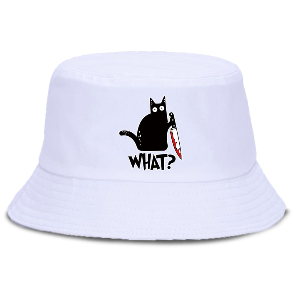 Black Cat & Knife Bucket Hat