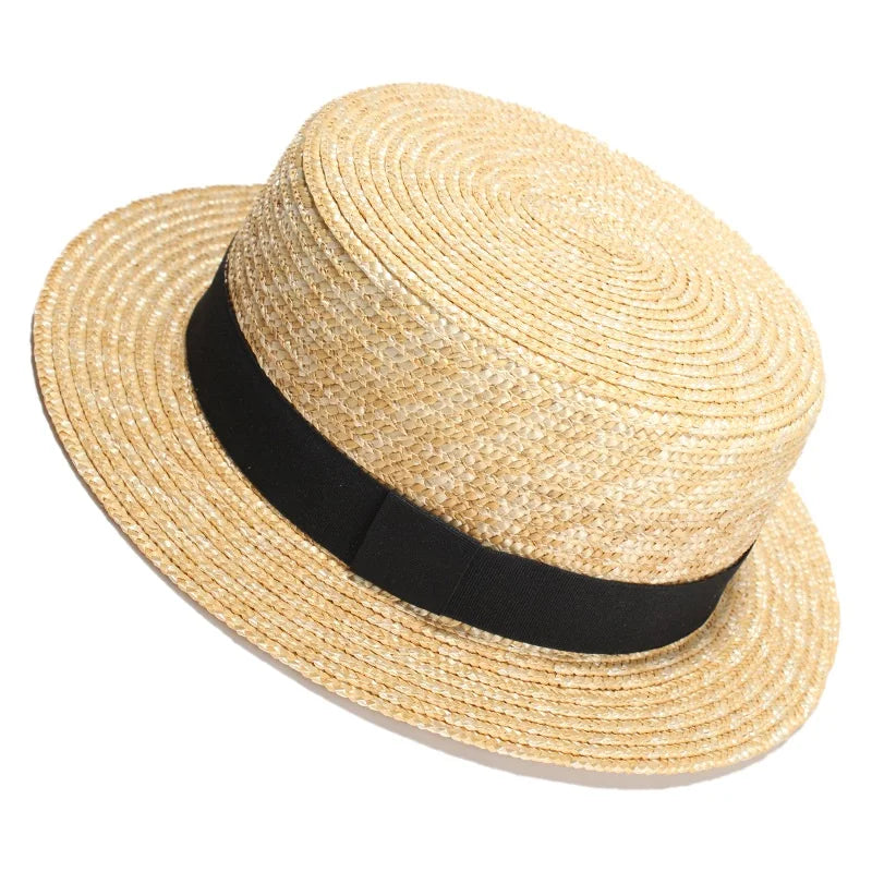 Eivissa Summer Straw Boater Hat
