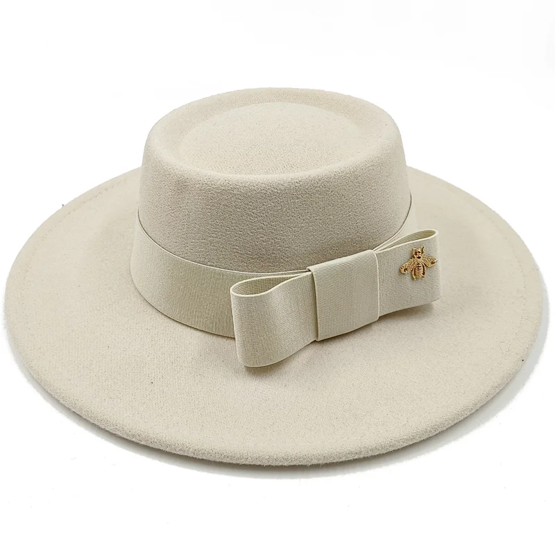 Firefly Ribbon Boater Porkpie Hat