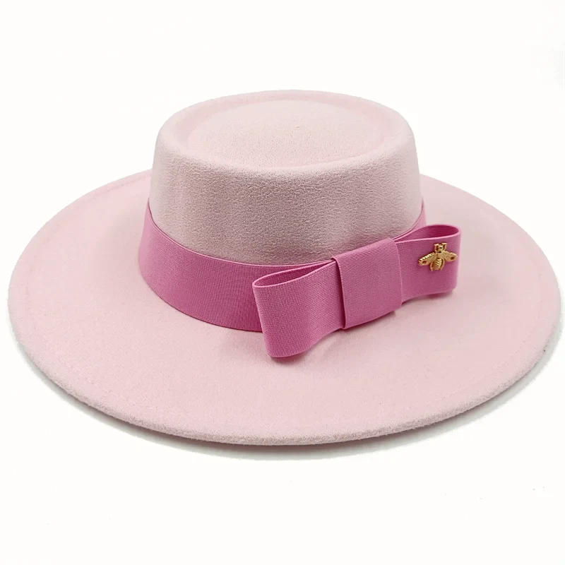 Firefly Ribbon Boater Porkpie Hat