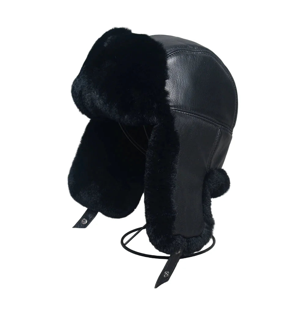Gorki Genuine Leather Trapper Bomber Hat