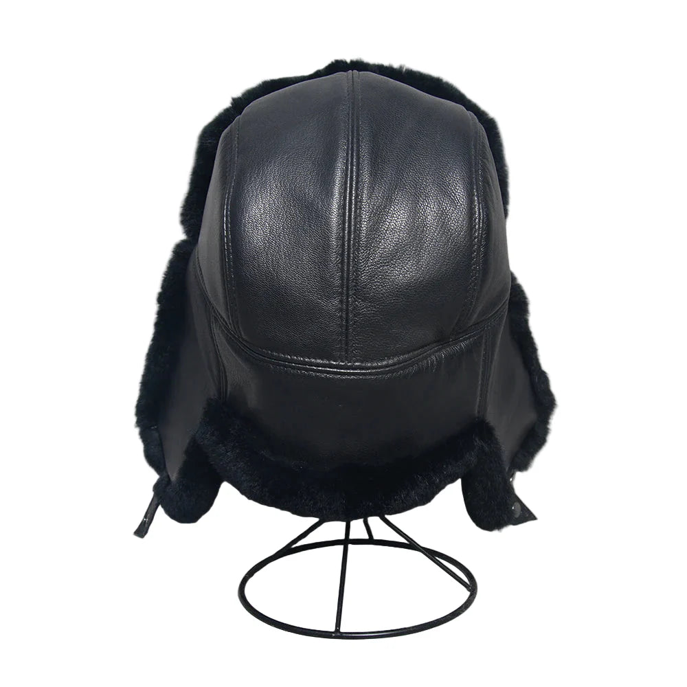 Gorki Genuine Leather Trapper Bomber Hat