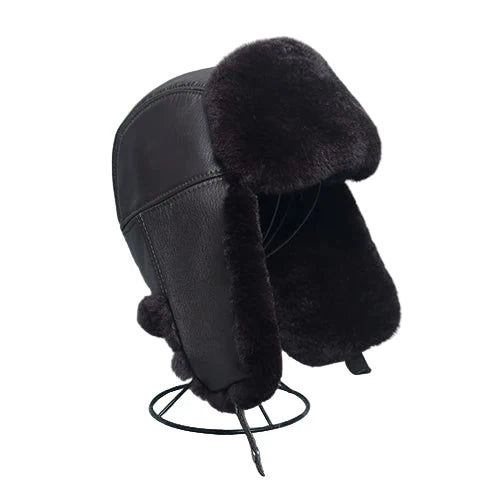 Gorki Genuine Leather Trapper Bomber Hat
