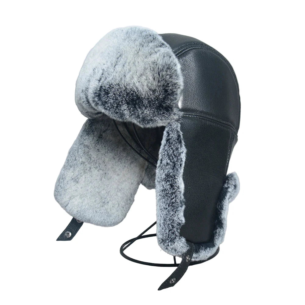Gorki Genuine Leather Trapper Bomber Hat