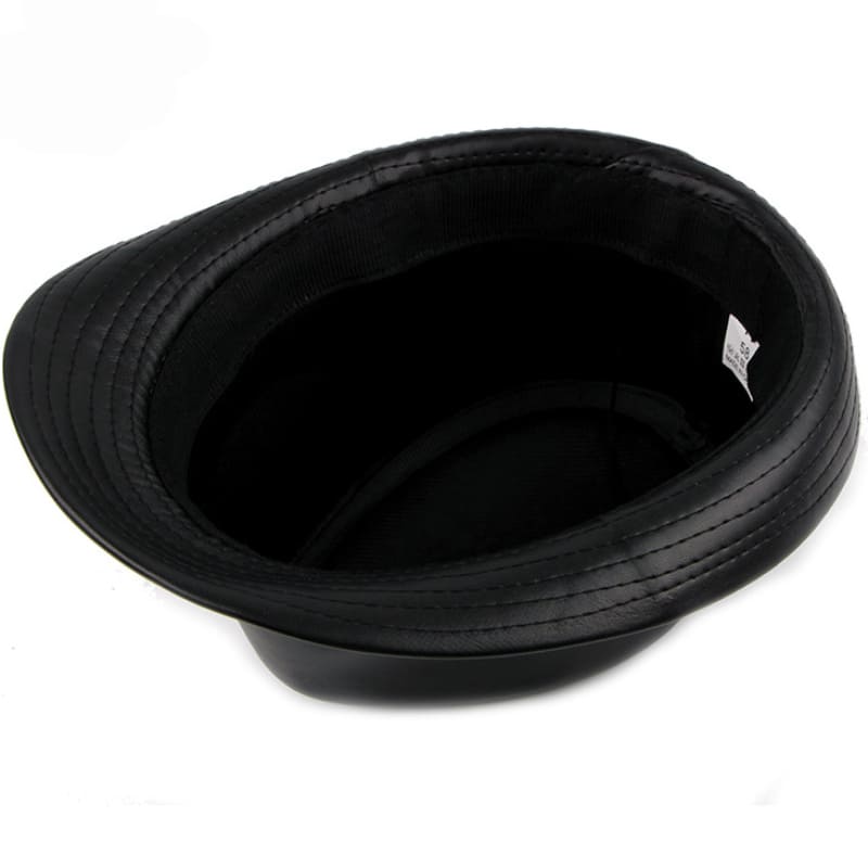 Hancock Leather Trilby Hat