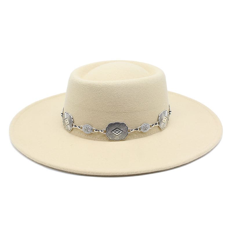 Kayl Wide-Brimmed Porkpie Hat