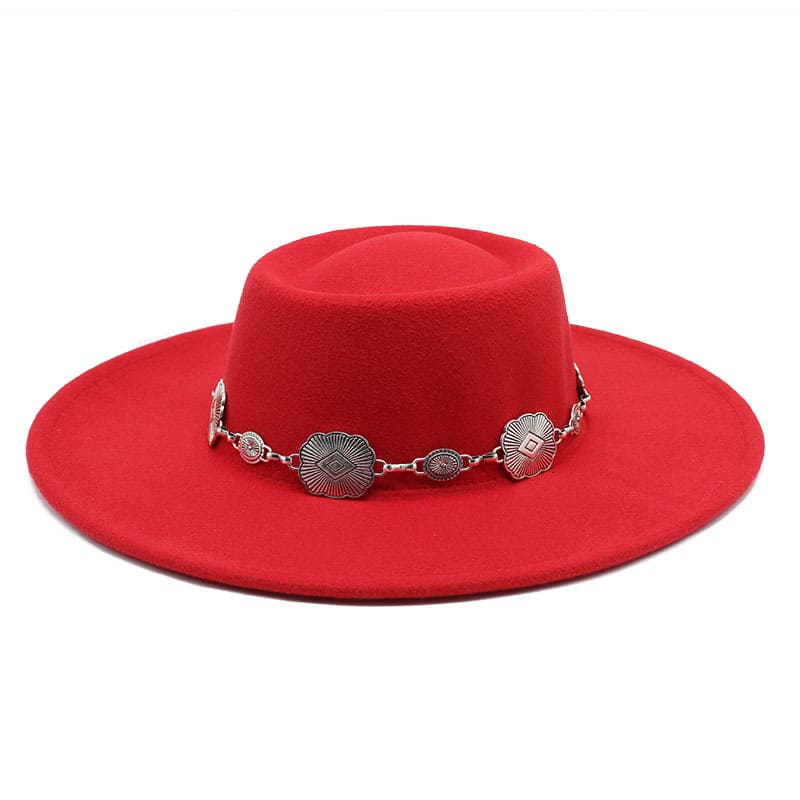Kayl Wide-Brimmed Porkpie Hat