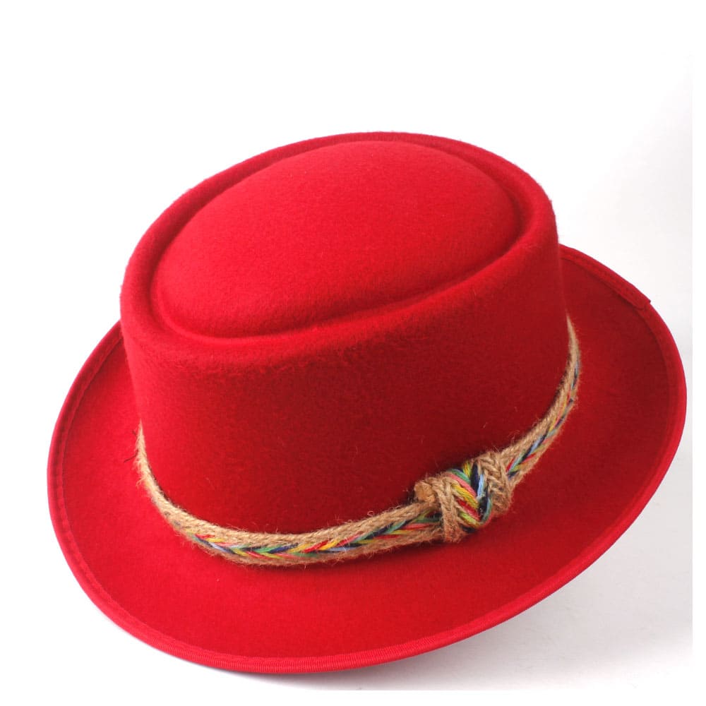 Manaos Plain Wool Porkpie Hat
