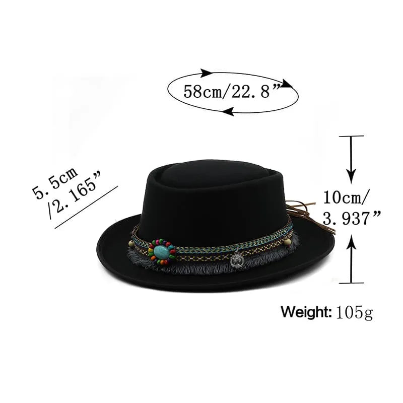 Melnik Bohemian Porkpie Hat