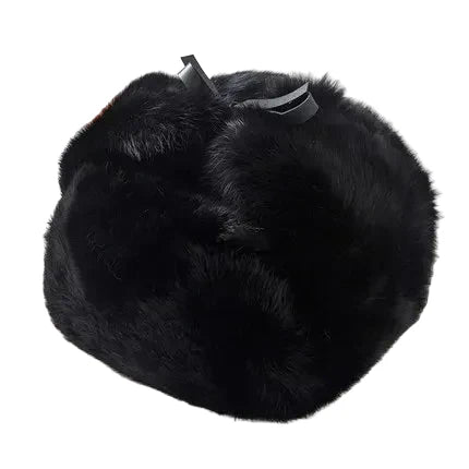 Oblast Russian Winter Rabbit Fur Trapper Bomber Hat