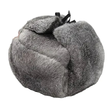 Oblast Russian Winter Rabbit Fur Trapper Bomber Hat
