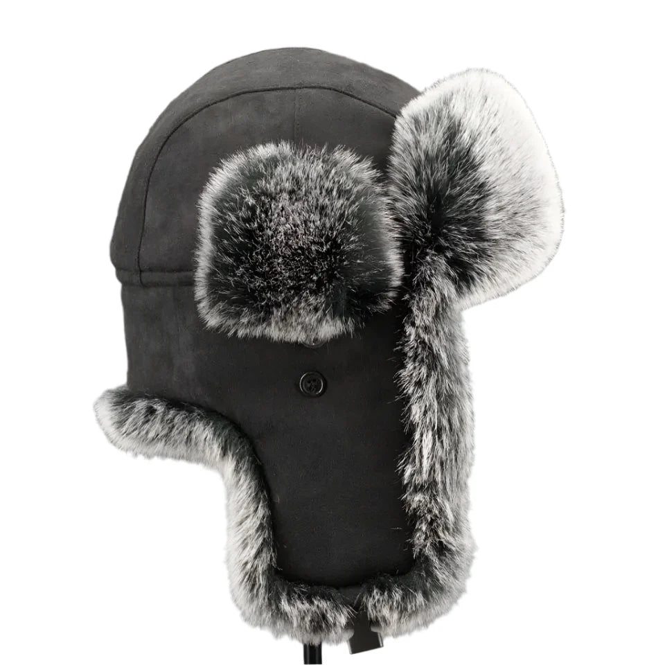 Tarkov Winter Fur Leather Bomber Hat