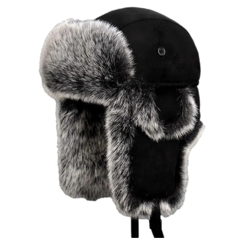 Tarkov Winter Fur Leather Bomber Hat